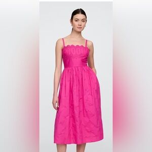 Gap 100% Cotton Eyelet Midi Dress